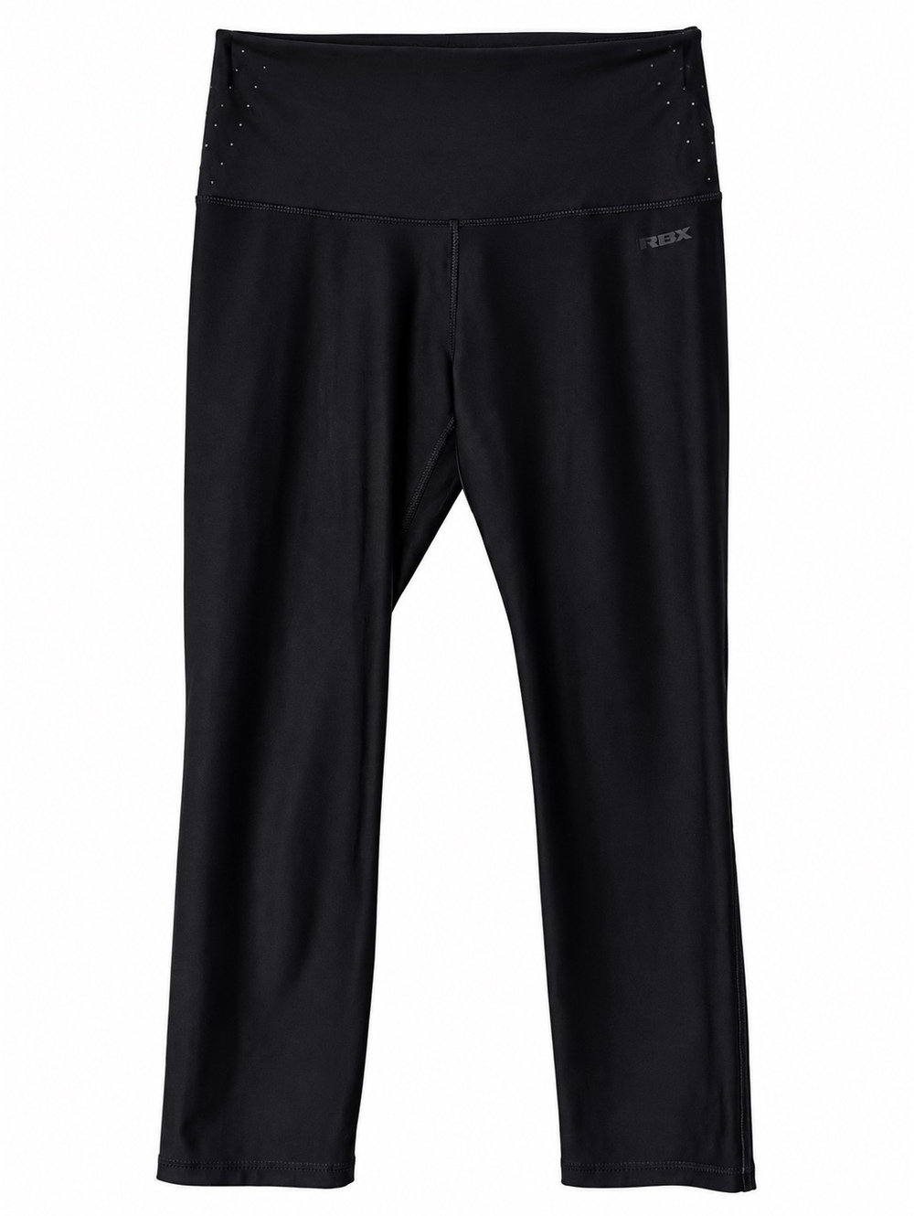 RBX Women’s Black High Waisted Capri Workout Leggings Size Small S Athletic Yoga